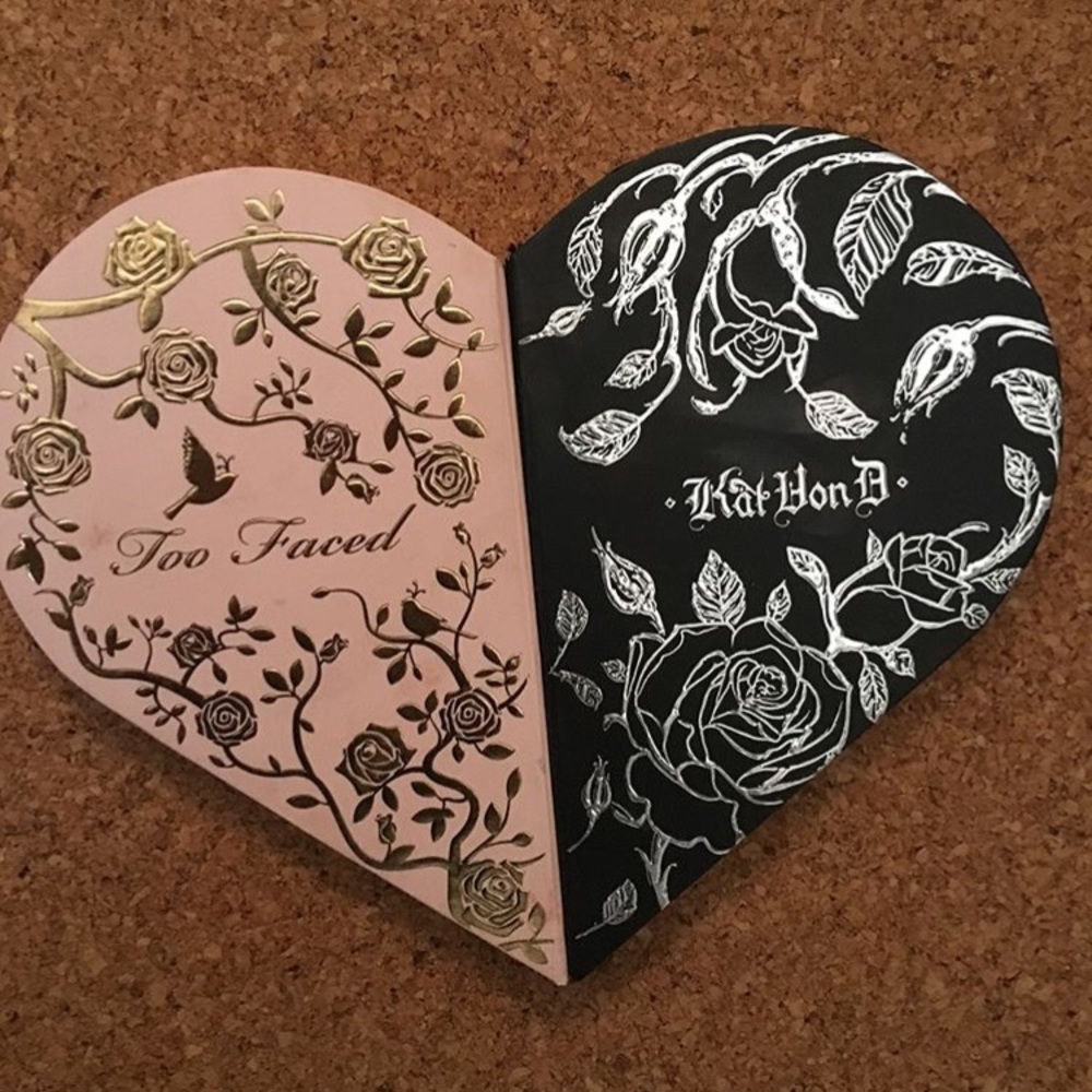 Too faced and Kat Von D eyeshadow palette